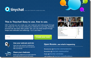 TinyChat per creare gratis delle videoconferenze o stanze di videochat. - IpCeI